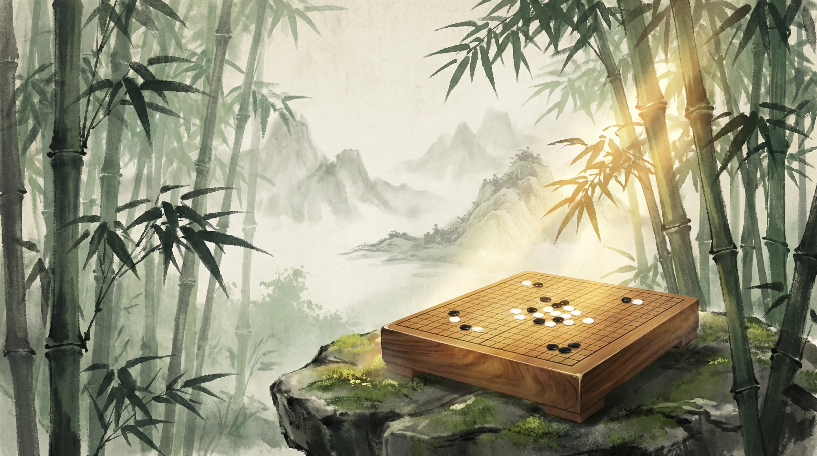 竹林隐士围棋道场 we扑克 全景